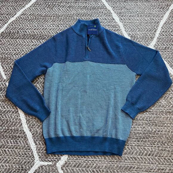 Jeremy Argyle wool blend 1/4 zip sweater sz Medium - Picture 1 of 5